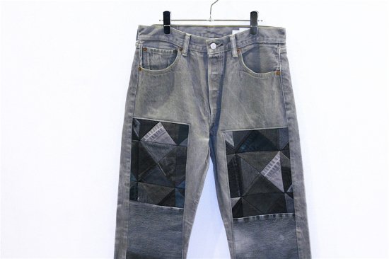 Children of the discordance | チルドレンオブザディスコダンス OLD PATCH DENIM  PANTS(BLACK)通販サイト - 京都取扱い店舗 ATTEMPT / アテンプト