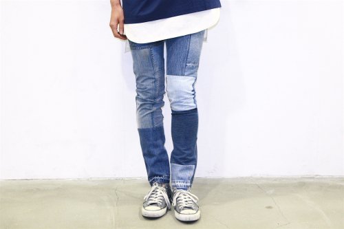 <img class='new_mark_img1' src='https://img.shop-pro.jp/img/new/icons47.gif' style='border:none;display:inline;margin:0px;padding:0px;width:auto;' />Children of the discordance / VINTAGE PATCH DENIM PANTS(BLUESIZE1) pattern A