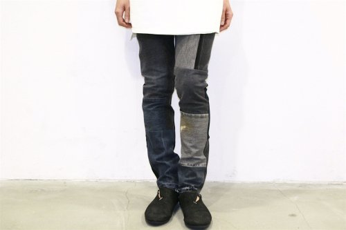 <img class='new_mark_img1' src='https://img.shop-pro.jp/img/new/icons47.gif' style='border:none;display:inline;margin:0px;padding:0px;width:auto;' />Children of the discordance / VINTAGE PATCH DENIM PANTS(BLACKSIZE2)