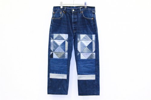 <img class='new_mark_img1' src='https://img.shop-pro.jp/img/new/icons47.gif' style='border:none;display:inline;margin:0px;padding:0px;width:auto;' />Children of the discordance / OLD PATCH DENIM PANTS(BLUESIZE2)