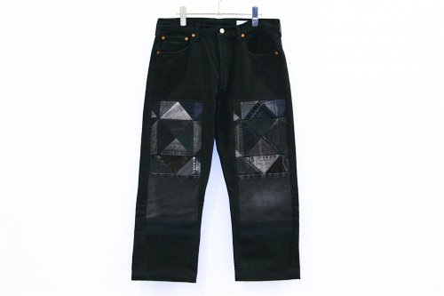 <img class='new_mark_img1' src='https://img.shop-pro.jp/img/new/icons47.gif' style='border:none;display:inline;margin:0px;padding:0px;width:auto;' />Children of the discordance / OLD PATCH DENIM PANTS(BLACKSIZE2) pattern C