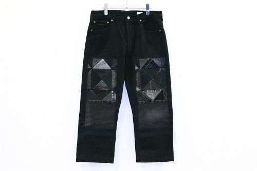 <img class='new_mark_img1' src='https://img.shop-pro.jp/img/new/icons47.gif' style='border:none;display:inline;margin:0px;padding:0px;width:auto;' />Children of the discordance / OLD PATCH DENIM PANTS(BLACKSIZE2) pattern C