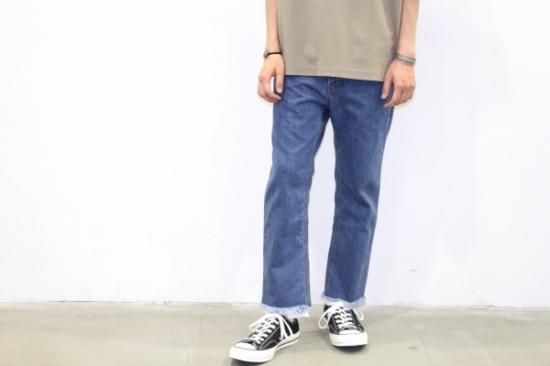 THEE | シー / W-face cut off denim(INDIGO)通販サイト - 京都取扱い スーパーセール半額 THEE (シー) レイヤード カットオフデニムパンツ サイズ2 デニム/ジーンズ