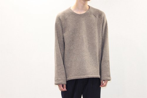 <img class='new_mark_img1' src='https://img.shop-pro.jp/img/new/icons47.gif' style='border:none;display:inline;margin:0px;padding:0px;width:auto;' />THEE /w-face crewneck knit(BROWN)