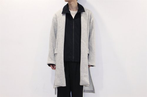 <img class='new_mark_img1' src='https://img.shop-pro.jp/img/new/icons47.gif' style='border:none;display:inline;margin:0px;padding:0px;width:auto;' />THEE /w-face knit gown coat(GRAY)