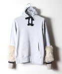 <img class='new_mark_img1' src='https://img.shop-pro.jp/img/new/icons47.gif' style='border:none;display:inline;margin:0px;padding:0px;width:auto;' />NON TOKYO / FUR SLEEVE PULLOVER PARKA(GRAY)