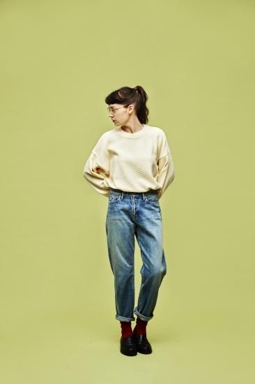 YASHIKI-Samon Knit(IVORY) / サモンニット(アイボリー) 通販 YASHIKI-Samon Knit(IVORY) / サモンニット(アイボリー) 通販