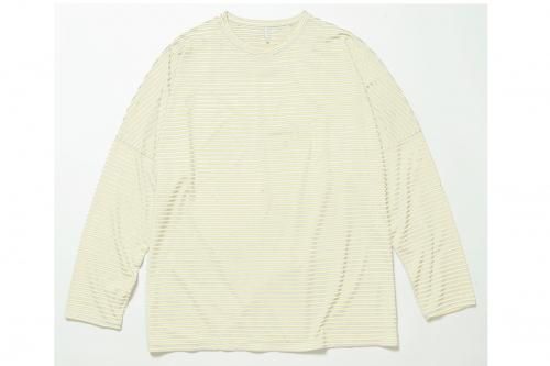 <img class='new_mark_img1' src='https://img.shop-pro.jp/img/new/icons47.gif' style='border:none;display:inline;margin:0px;padding:0px;width:auto;' />ETHOS/BORDER DS LONG TEE(BEIGE)