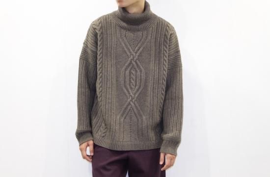 YASHIKI / Bankan Turtle Knit(MOCHA) | バンカンタートルニット(モカ