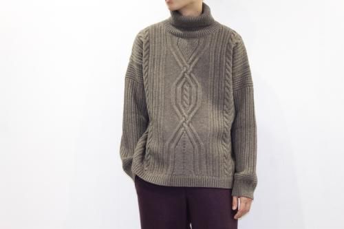 <img class='new_mark_img1' src='https://img.shop-pro.jp/img/new/icons47.gif' style='border:none;display:inline;margin:0px;padding:0px;width:auto;' />YASHIKI /Bankan Turtle Knit(MOCHA)