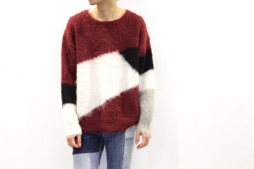 <img class='new_mark_img1' src='https://img.shop-pro.jp/img/new/icons47.gif' style='border:none;display:inline;margin:0px;padding:0px;width:auto;' />Insonnia Projects / MOHAIR PANEL KNIT(WINE)