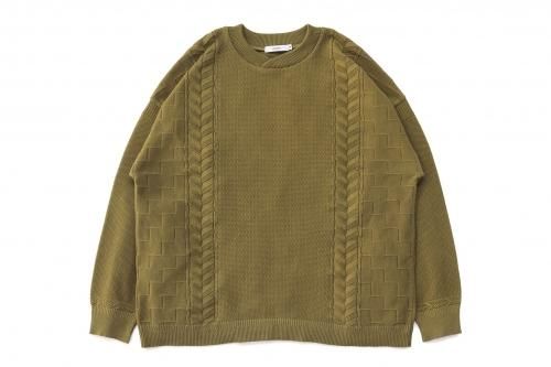 <img class='new_mark_img1' src='https://img.shop-pro.jp/img/new/icons47.gif' style='border:none;display:inline;margin:0px;padding:0px;width:auto;' />YASHIKI / Haruta Knit(UGUISU)