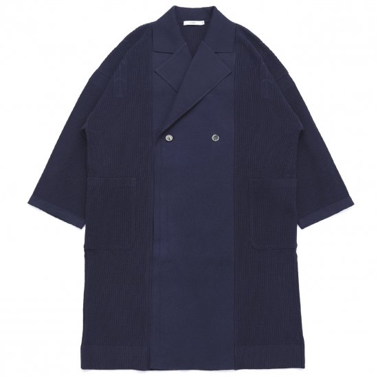 YASHIKI / Samidare Knit Coat(NAVY) | サミダレニットコート(ネイビー