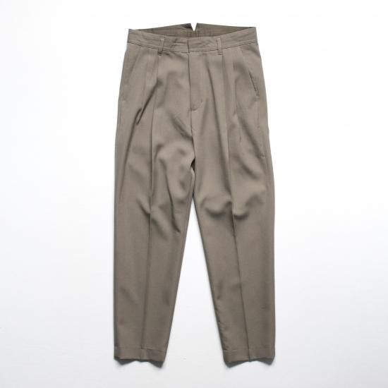 stein | シュタイン TWO TUCK WIDE TROUSERS(B.KHAKI) / 2タック stein | シュタイン TWO TUCK WIDE TROUSERS(B.KHAKI) / 2タック
