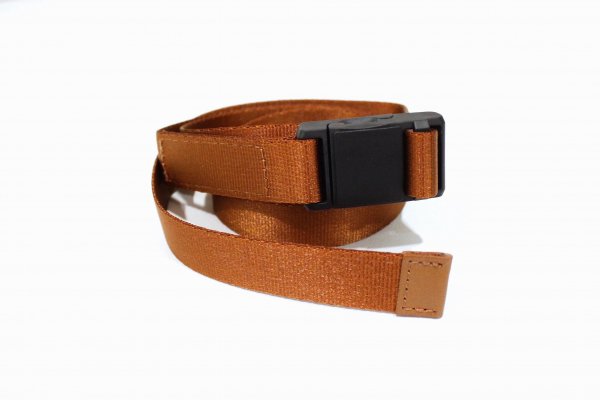 YOKE | MAGNETIC BUCKLE NYLON LONG BELT(ORANGE) | ロングベルト