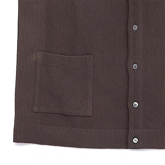 YASHIKI / Tsukushi Knit Vest(BROWN) | ツクシニットベスト YASHIKI / Tsukushi Knit Vest(BROWN) | ツクシニットベスト