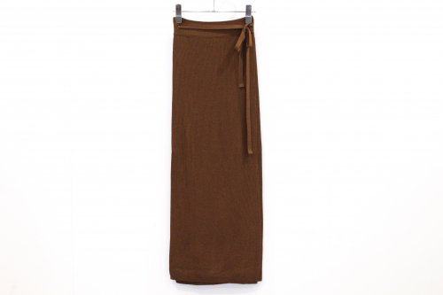 <img class='new_mark_img1' src='https://img.shop-pro.jp/img/new/icons47.gif' style='border:none;display:inline;margin:0px;padding:0px;width:auto;' />TAN / SOFTSHINY WRAPPED SKIRT(BROWN)