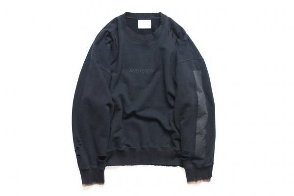 stein 19AW  OVERSIZED REBUILD SWEAT LSカラーネイビー