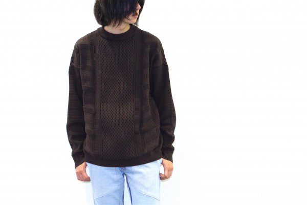 YASHIKI / Arare Knit(BROWN) | アラレニット(ブラウン) 通販サイト