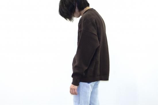 YASHIKI / Arare Knit(BROWN) | アラレニット(ブラウン) 通販 YASHIKI / Arare Knit(BROWN) | アラレニット(ブラウン) 通販