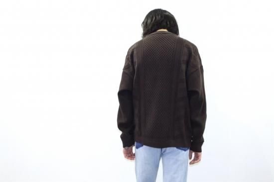 YASHIKI / Arare Knit(BROWN) | アラレニット(ブラウン) 通販 YASHIKI / Arare Knit(BROWN) | アラレニット(ブラウン) 通販