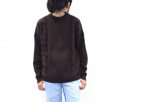 <img class='new_mark_img1' src='https://img.shop-pro.jp/img/new/icons47.gif' style='border:none;display:inline;margin:0px;padding:0px;width:auto;' />YASHIKI / Arare Knit(BROWN)