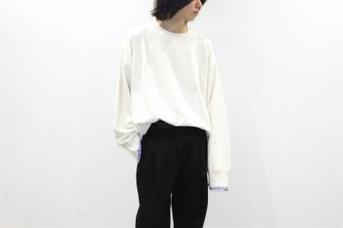<img class='new_mark_img1' src='https://img.shop-pro.jp/img/new/icons47.gif' style='border:none;display:inline;margin:0px;padding:0px;width:auto;' />stein / OVERSIZED REBUILD SWEAT LS(OFF WHITE)