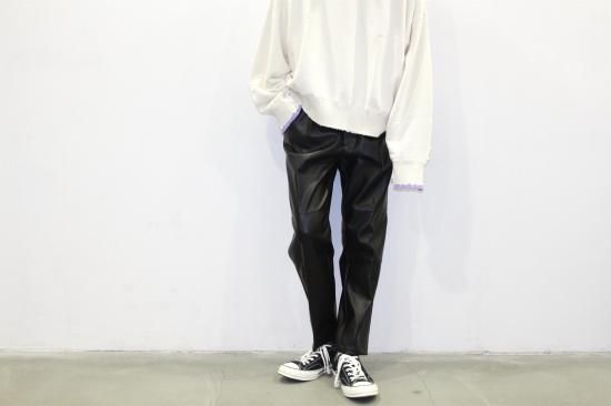 stein | シュタイン FAKE LEATHER TROUSERS(BLACK) / フェイクレザー ...