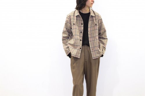 <img class='new_mark_img1' src='https://img.shop-pro.jp/img/new/icons47.gif' style='border:none;display:inline;margin:0px;padding:0px;width:auto;' />ATHA / PL/CO HIGH DENSITY FIELD JACKET(BROWN CHECK)