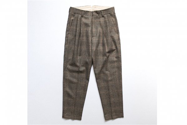 stein 19aw TWO TUCK WIDE TROUSERS