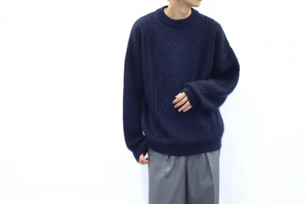 YASHIKI / Yukitsuri Knit(NAVY) | ユキツリニット(ネイビー) 通販