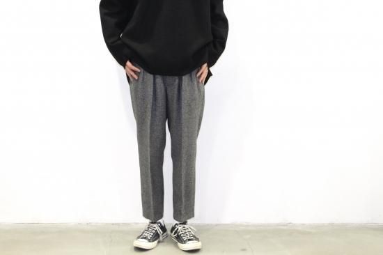 SAYATOMO / Hakama Herringbone Pants(GRAY) | ハカマ SAYATOMO / Hakama Herringbone Pants(GRAY) | ハカマ