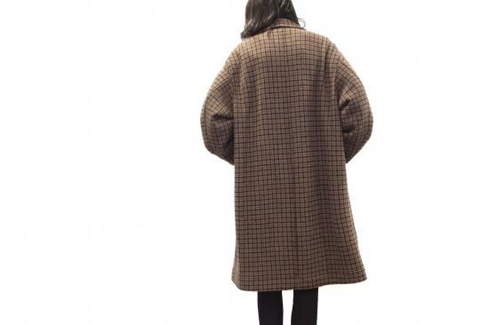 YOKE 19AW  KNIT BAL COLLAR COAT BROWN