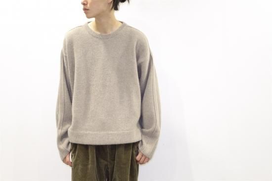 YOKE | 7G ALPACA WOOL CARDIGAN RIB STITCH KNIT(BEIGE)通販サイト 