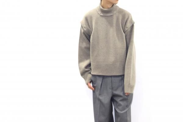 YOKE | DETACHABLE FOLD UP SHARE KNIT(GRAYGE)通販サイト - 京都 ...