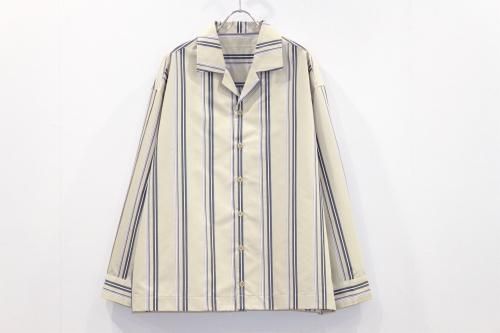 <img class='new_mark_img1' src='https://img.shop-pro.jp/img/new/icons47.gif' style='border:none;display:inline;margin:0px;padding:0px;width:auto;' />VOAAOV / STRIPE SHIRT BLOUSON(BEIGE)