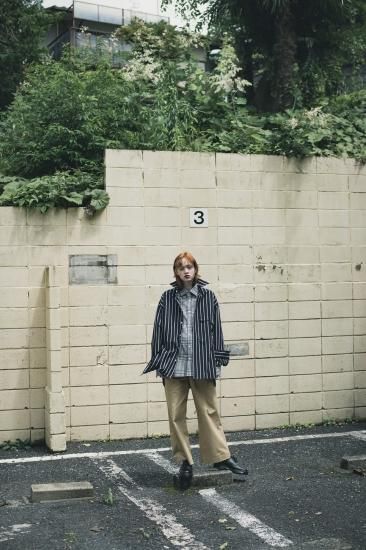 no. | ナンバー U/F STRIPE SHIRT(NAVY) / ストライプシャツ no. | ナンバー U/F STRIPE SHIRT(NAVY) / ストライプシャツ
