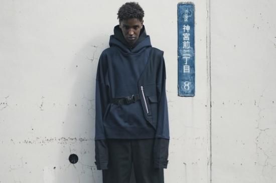 no. ナンバーレイヤードスウェットフーディー