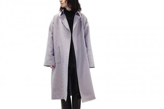 ATHA | アタ WO/PL HIGH DENSITY MAXI COAT(HOUND TOOTH ATHA | アタ WO/PL HIGH DENSITY MAXI COAT(HOUND TOOTH