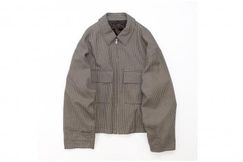 <img class='new_mark_img1' src='https://img.shop-pro.jp/img/new/icons47.gif' style='border:none;display:inline;margin:0px;padding:0px;width:auto;' />stein / OVER SLEEVE ZIP JACKET(GUN CLUB CHECK)