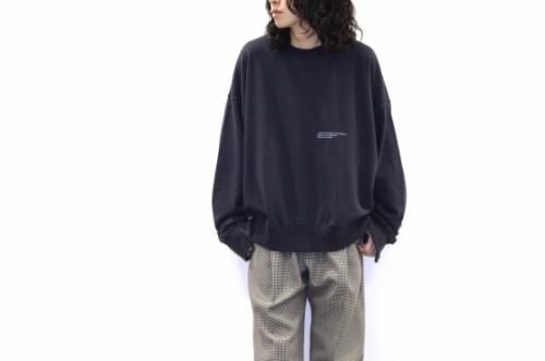<img class='new_mark_img1' src='https://img.shop-pro.jp/img/new/icons47.gif' style='border:none;display:inline;margin:0px;padding:0px;width:auto;' />stein / DOUBLE PATTERN REBUILD SWEAT LS(NAVY)