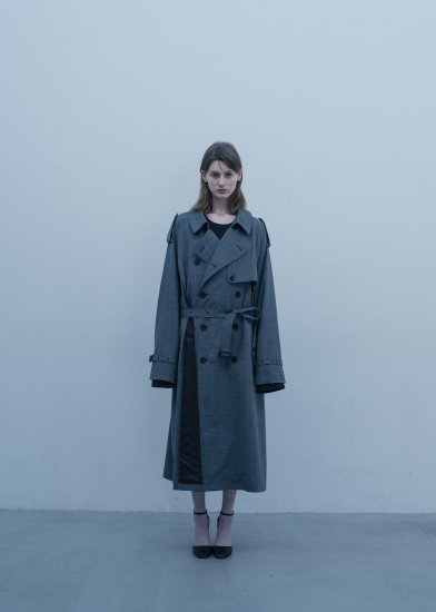 stein / DOUBLE SHADE TRENCH COAT(GLEN CHECK)通販サイト - 京都