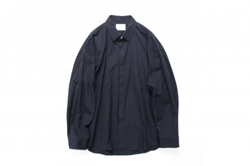 <img class='new_mark_img1' src='https://img.shop-pro.jp/img/new/icons47.gif' style='border:none;display:inline;margin:0px;padding:0px;width:auto;' />stein / FLY FRONT SLEEVE OVERSIZED SHIRT(MIDNIGHT)