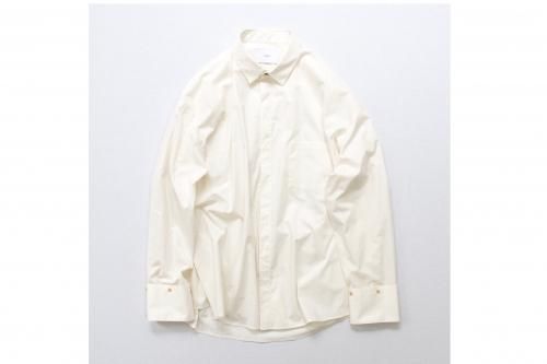 <img class='new_mark_img1' src='https://img.shop-pro.jp/img/new/icons47.gif' style='border:none;display:inline;margin:0px;padding:0px;width:auto;' />stein / FLY FRONT SLEEVE OVERSIZED SHIRT(OFF)