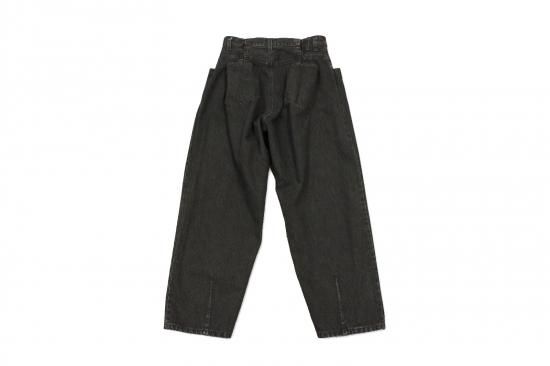 stein / EX WIDE HOOKED DENIM JEANS(BLACK)通販サイト - 京都 stein / EX WIDE HOOKED DENIM JEANS(BLACK)通販サイト - 京都
