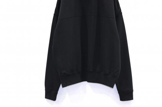YOKE | OVERSIZED PIPING SWEAT(BLACK) | パイピングスウェット YOKE | OVERSIZED PIPING SWEAT(BLACK) | パイピングスウェット