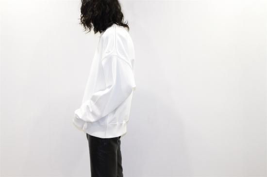 YOKE | OVERSIZED PIPING SWEAT(WHITE) | パイピングスウェット 