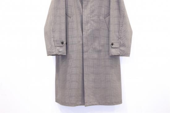 YOKE | DOWNSIZING BAL COLLAR COAT(GLEN CHECK) | ダウン YOKE | DOWNSIZING BAL COLLAR COAT(GLEN CHECK) | ダウン