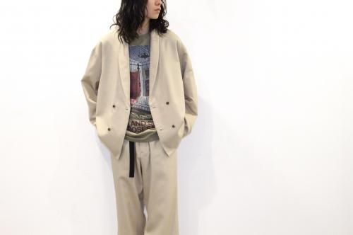 <img class='new_mark_img1' src='https://img.shop-pro.jp/img/new/icons47.gif' style='border:none;display:inline;margin:0px;padding:0px;width:auto;' />Blanc YM / S/W Royal oxford jacket(BEIGE)