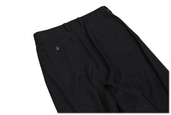 YOKE | 1TUCK WIDE TROUSERS(BLACK) | 1タックワイドトラウザー YOKE | 1TUCK WIDE TROUSERS(BLACK) | 1タックワイドトラウザー
